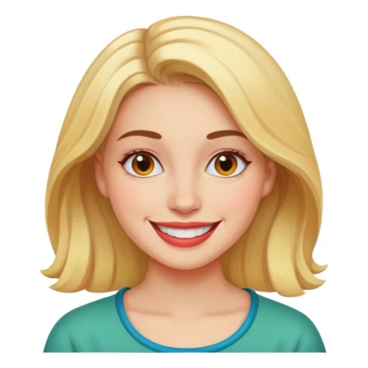 Women painting smilling sticker