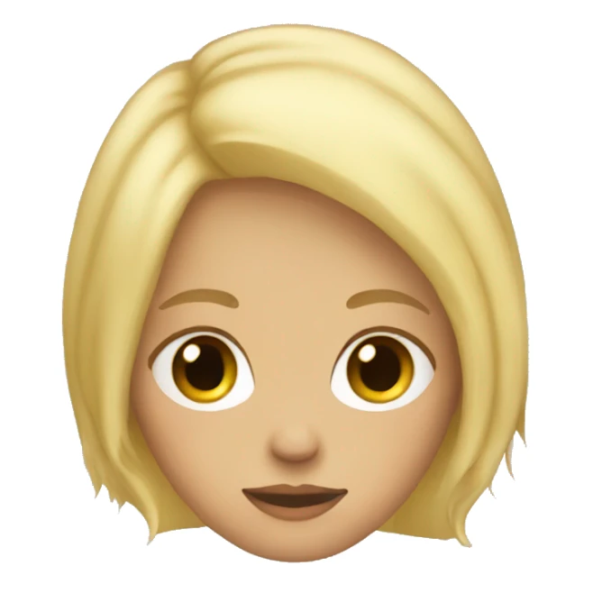 Girl with blonde hair sleep sticker