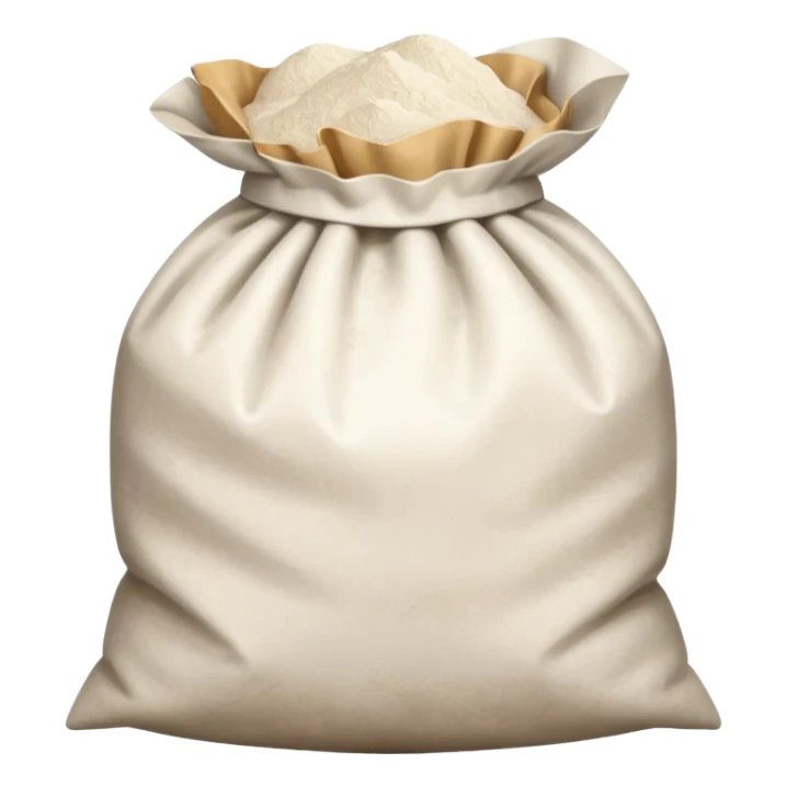 open bag of flour sticker