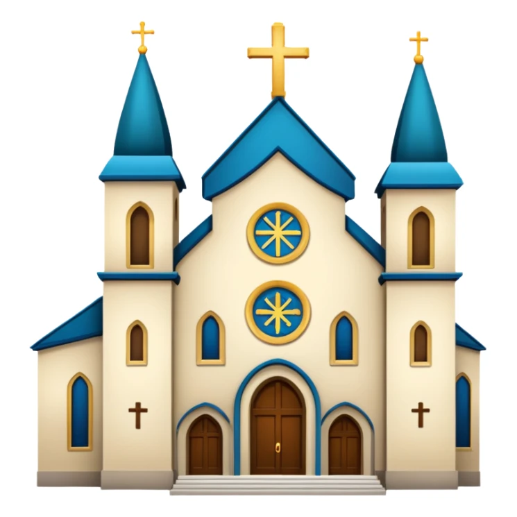 Dame una imagen 100x100 de una iglesia sticker