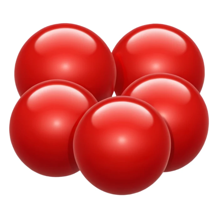 Lots of shiny red balls  sticker
