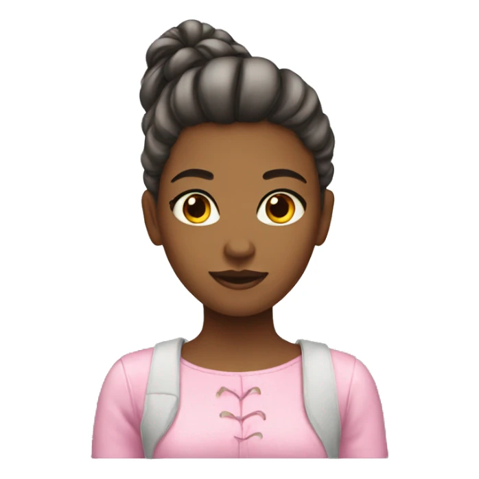 Girly girl emoji sticker