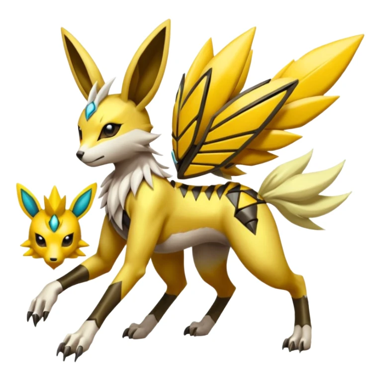 Meloetta-Renamon-Jolteon-Beedrill-Manectric-fusion sticker