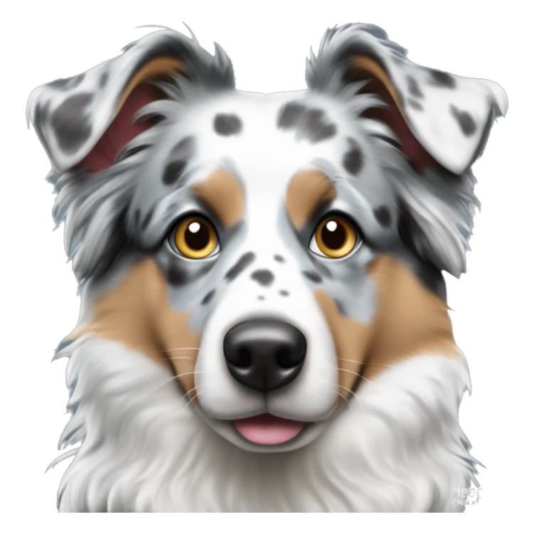 Chien berger australien bleu merle avec les yeux verons sticker