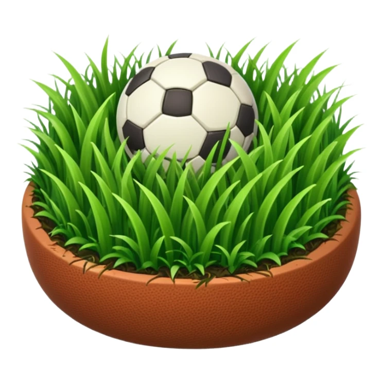  circular patch of football grass sticker