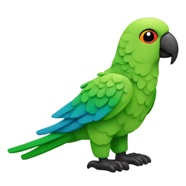 Parrot natural toys sticker