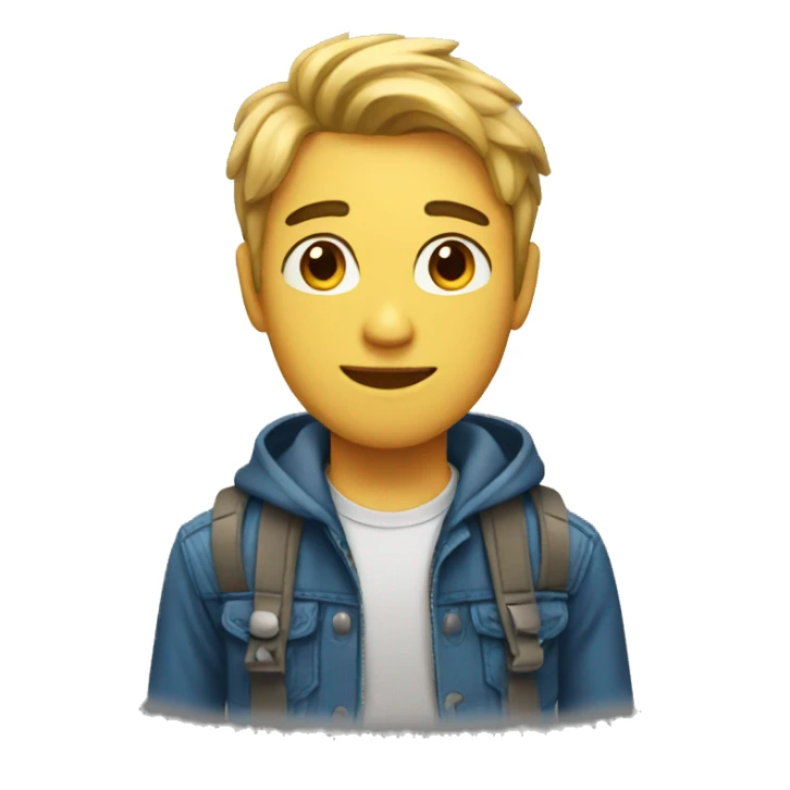 Handsome teenager sticker