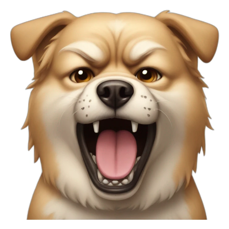 Very very very angry dog sticker