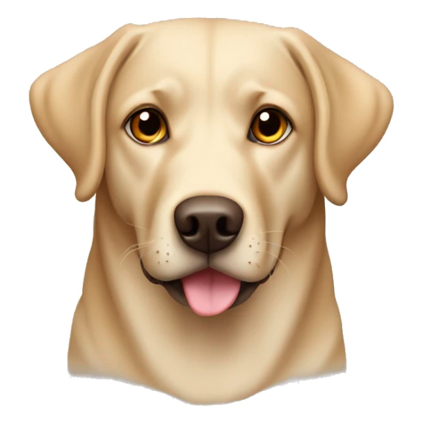 Labrador cross retriever with brown eyes sticker