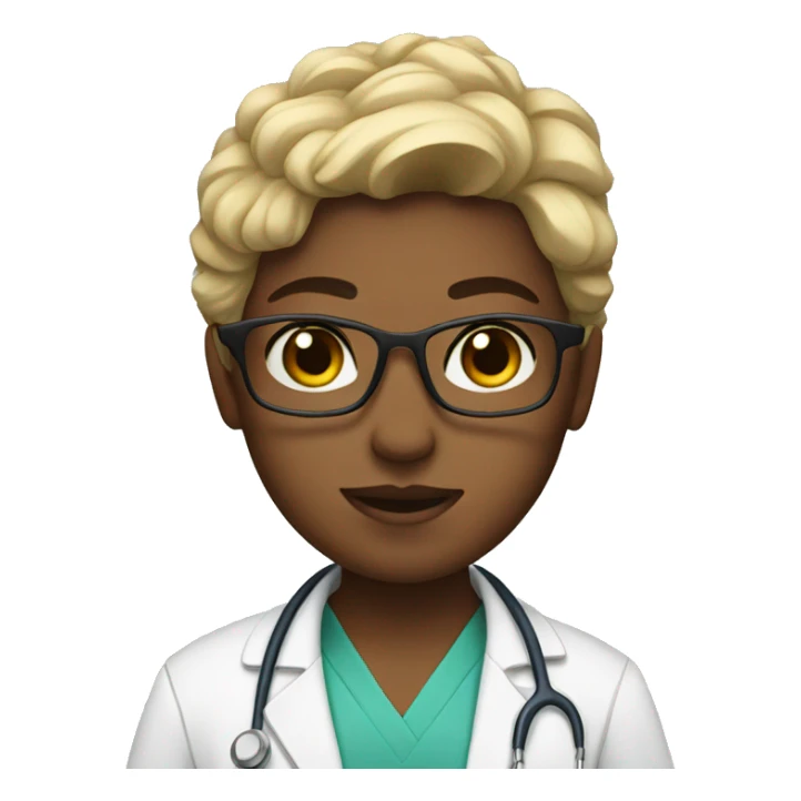 Allie as a doctor sticker