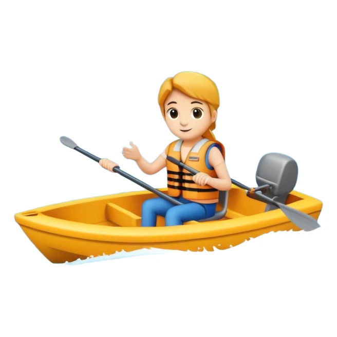 Boating on the park's lake sticker