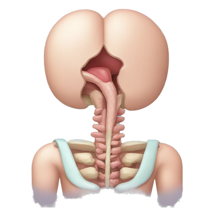 thyroid gland organ of the human body sticker
