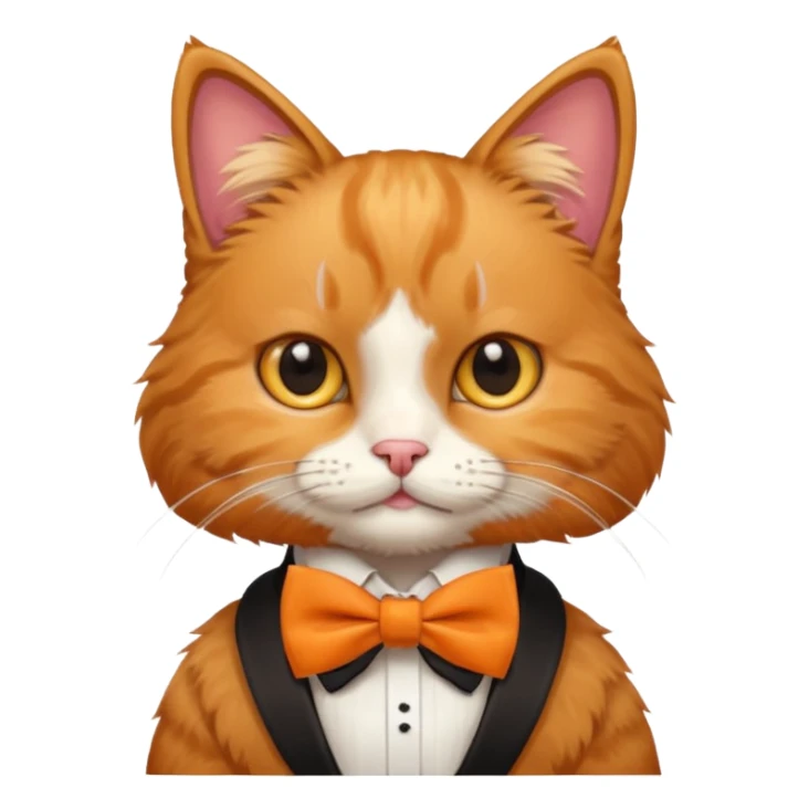 a cat in Tom and Jerry with bow tie sticker