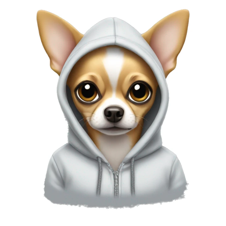 Chihuahua in a hoodie sticker