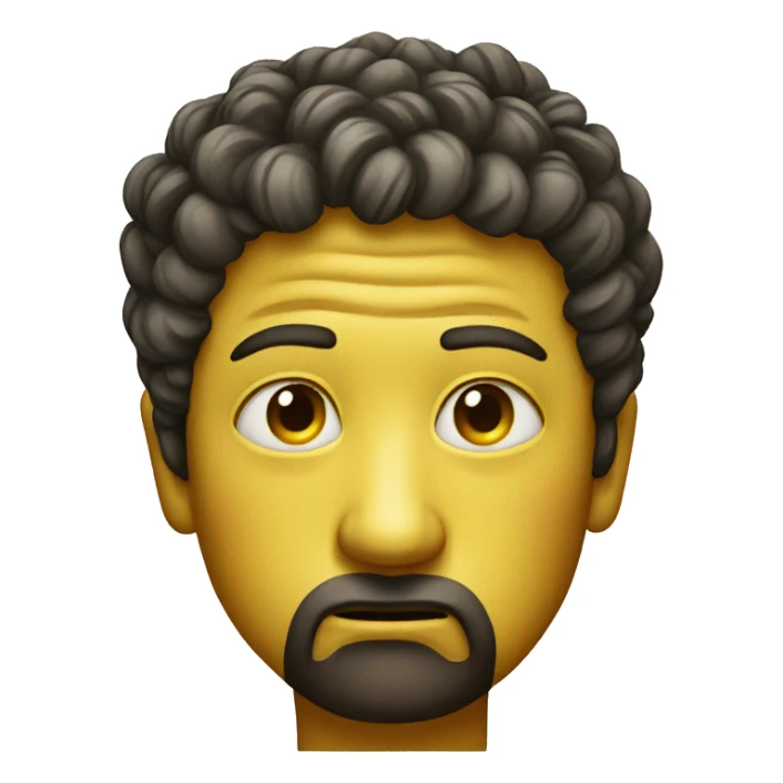 Yellow emoji giving you side eye  sticker