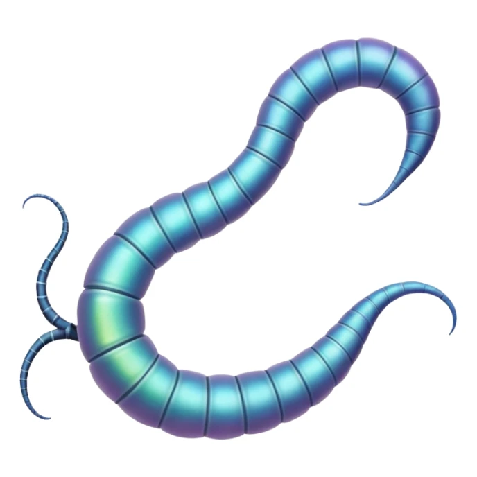 Neurax Worm, a mind-controlling parasite, sleek alien worm with subtle neural patterns sticker