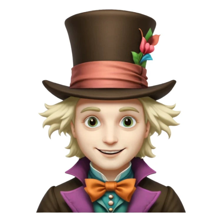 Mad Hatter from Alice in Wonderland movie sticker