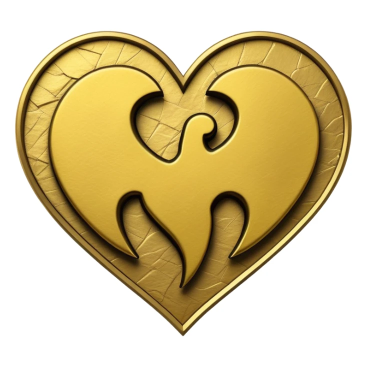 Wu-Tang Clan symbol combined with a heart sticker