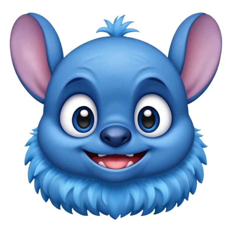 Emoji of cute stitch sticker