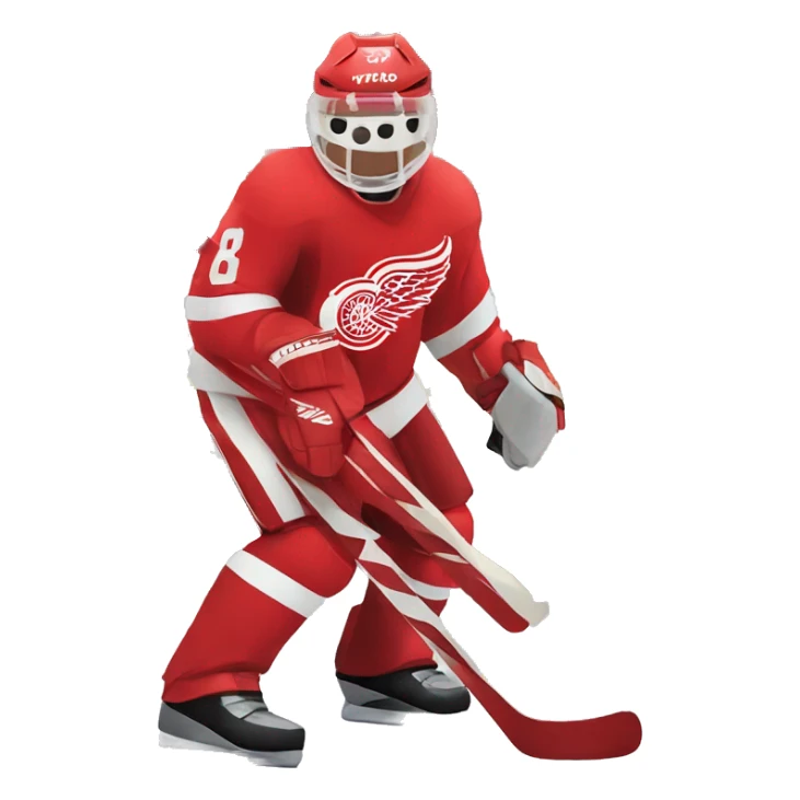 Detroit red wings hockey sticker