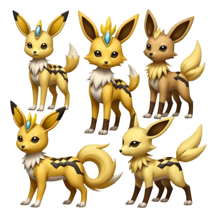 Meloetta-Renamon-Umbreon-Jolteon-Beedrill-Manectric-Cresselia-fusion sticker