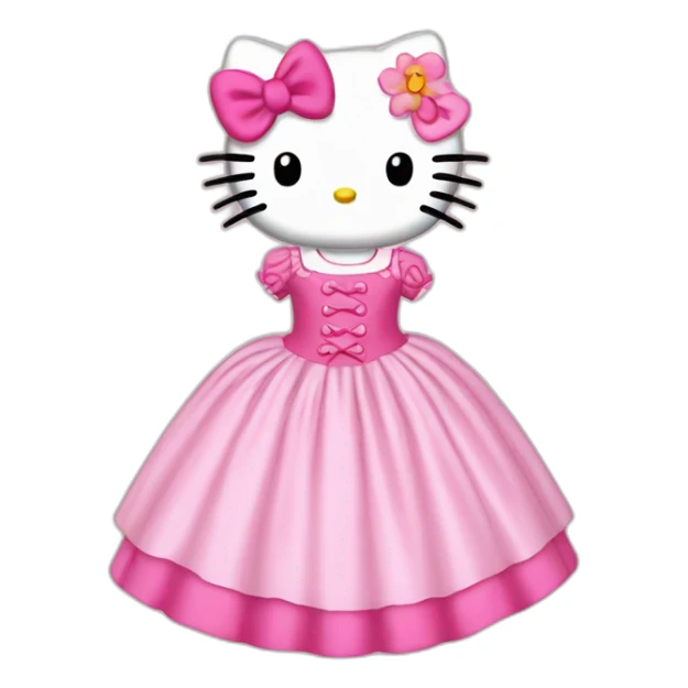 Hello Kitty 1770 Ladies Dress sticker