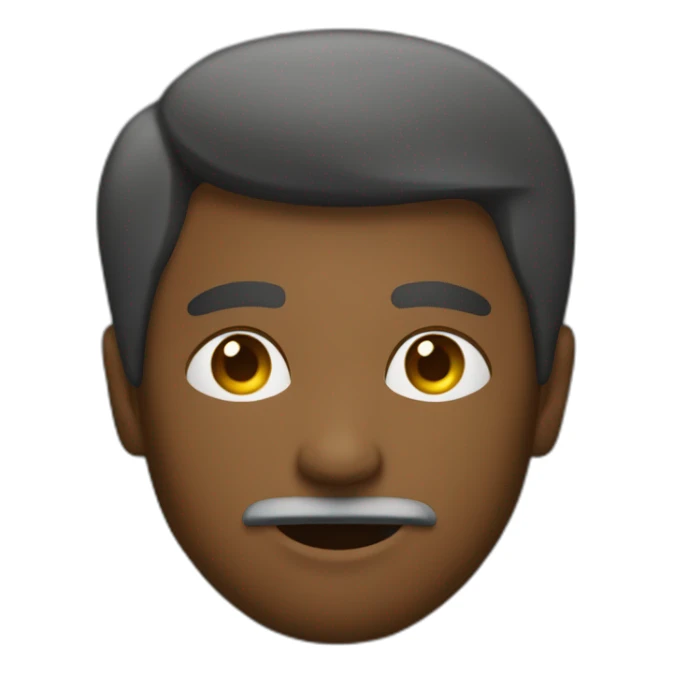 Hombre colocho piel oscura  sticker