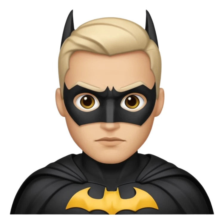 Batman a light tone man with a dark batman suit  sticker