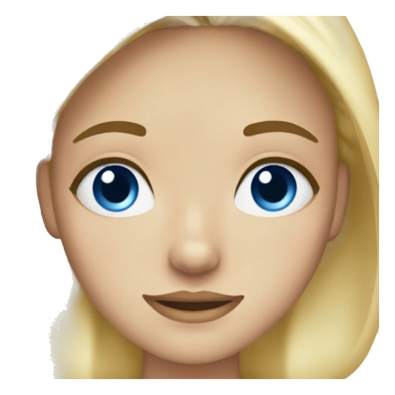 Pretty blonde with blue eyes and freckles sticker