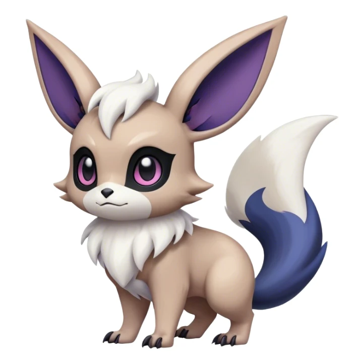 Cool Cute Kawaii Noibat-Eevee-Absol-Eevee-Pokemon Full Body sticker