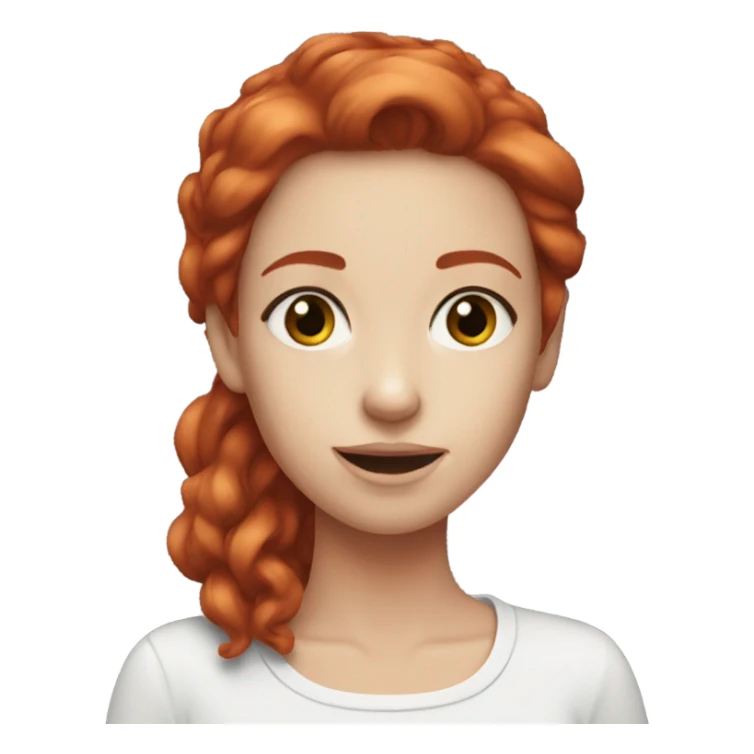 red hair girl iqos sticker