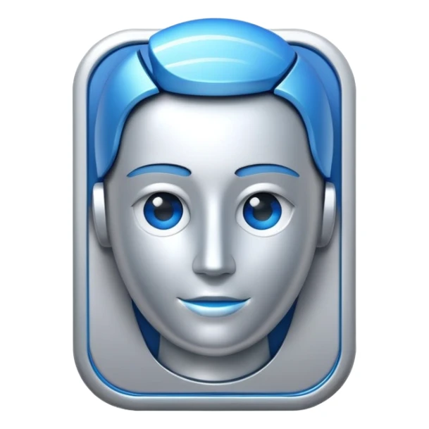 AI Resume Analyzer App logo, modern and sleek, 3D style sticker