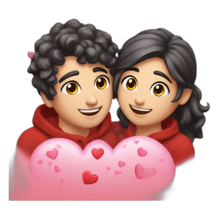 Wishing valentines to my two frienda sticker