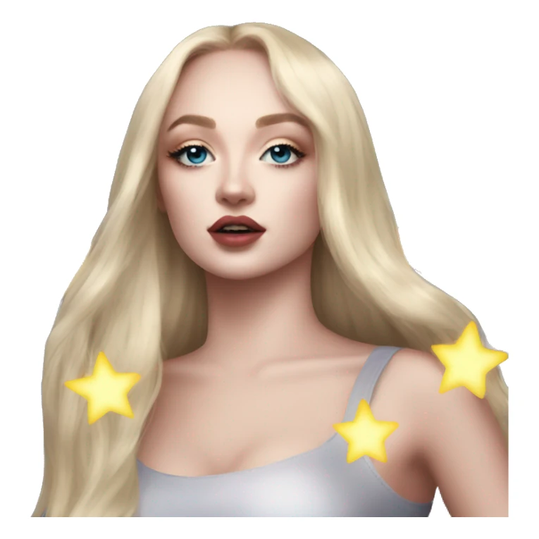 Kim Petras Turn of the lights hand  sticker