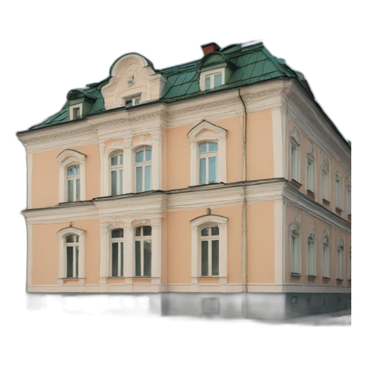 house of melinkov in moscow sticker