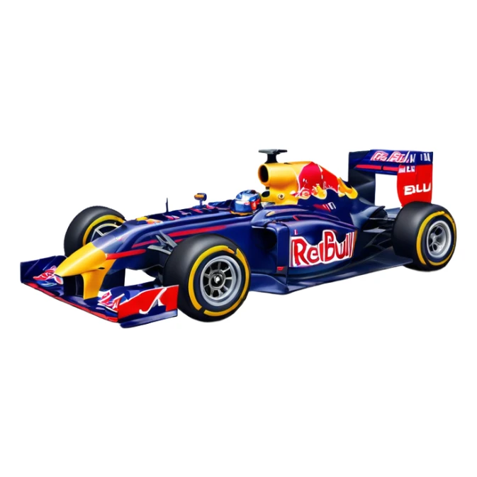 Red bull f1 car driving emote sticker
