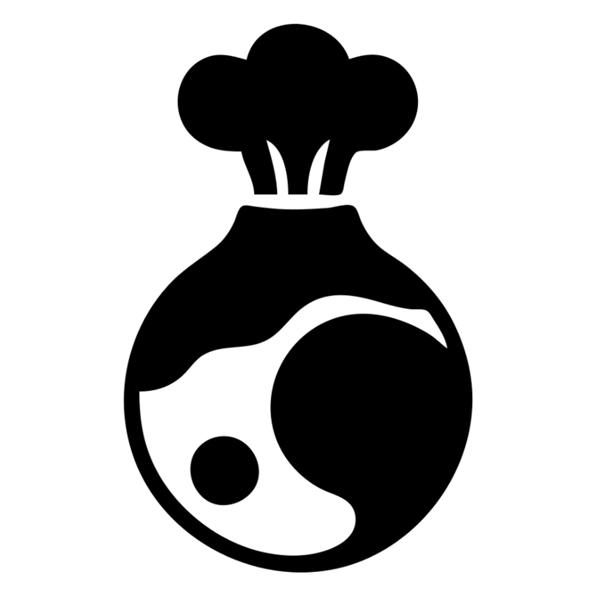 A fantasy planet, fiery and red, with volcanic activity sticker