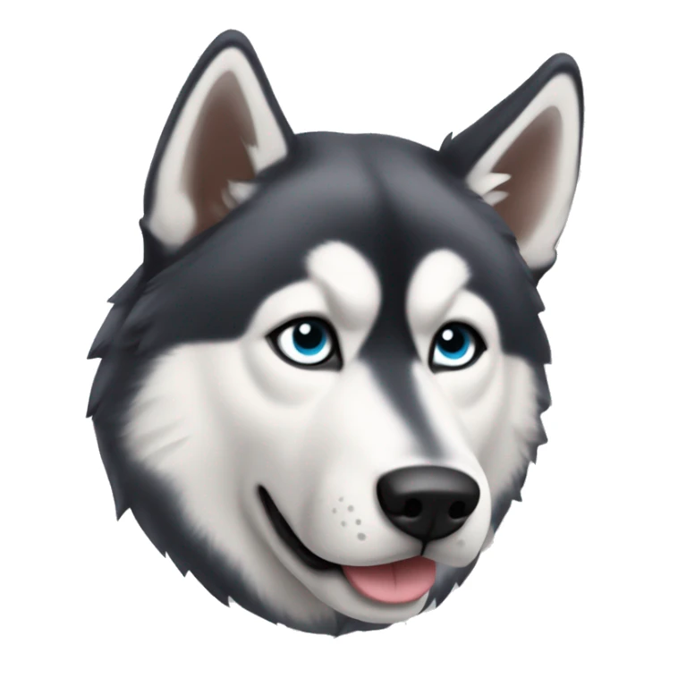 Husky siberiano con audifonos de jos zls claros  sticker