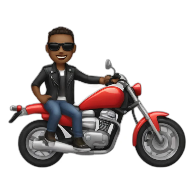 Myself with a cool motorbike sticker