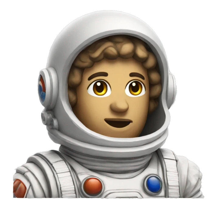 Greek statue of an astronaut sticker