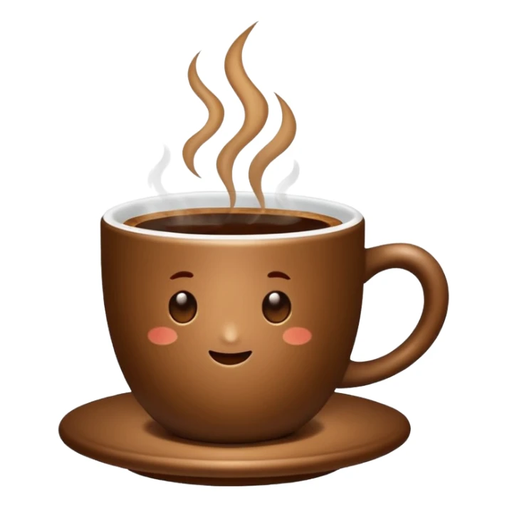 warm cup of coffee sticker