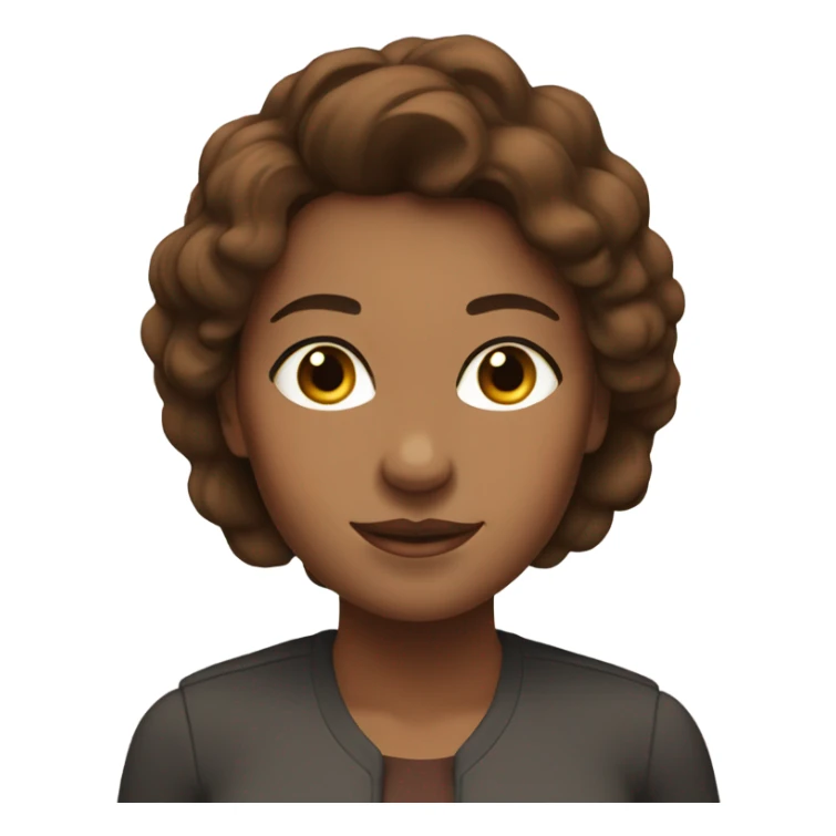 strong women for a tracking cycle app, strong, feminine, brown hair sticker