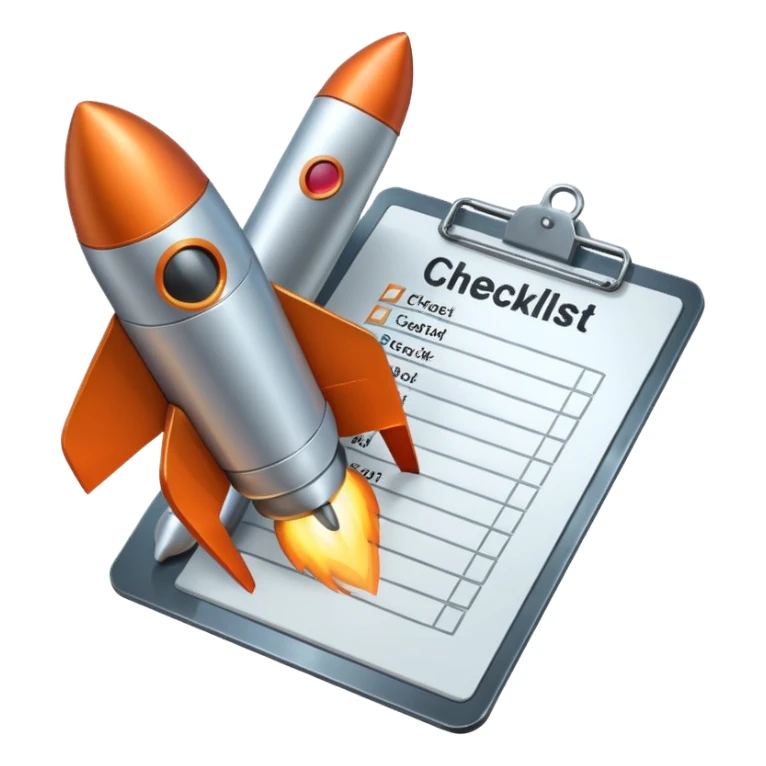rocketChecklist / Clipboard sticker