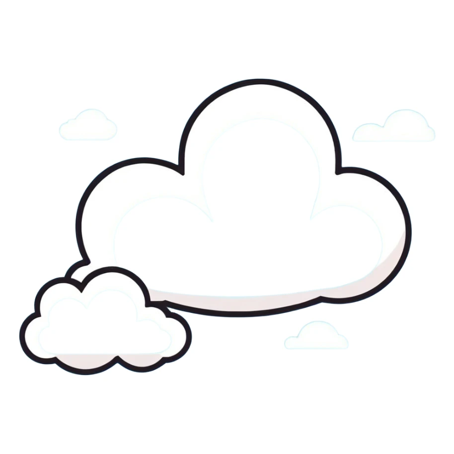 ￼clouds in the sky sticker