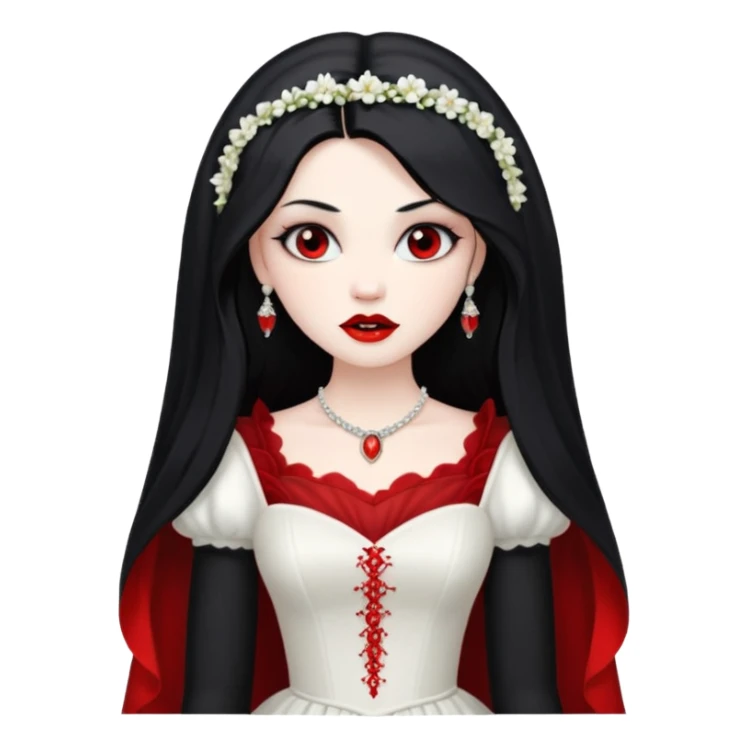 Vampire bride, tradition of vampire, Hungy. sticker