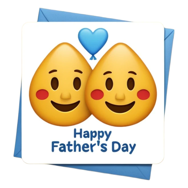 Happy belated Father’s Day card sticker
