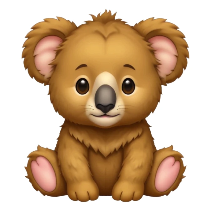 a lions mane on a Baby koala bear 🐨🦁 sticker