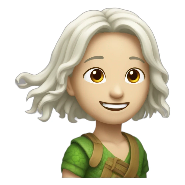 Lagartija con el nombre MJIAI sticker