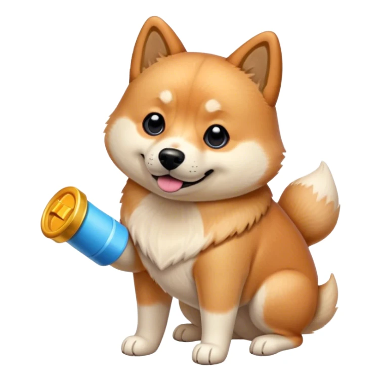 perro doge ladrando tap tap sticker
