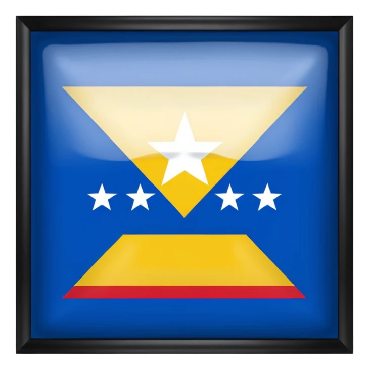 Bandera del estado zulua Venezuela  sticker